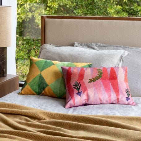 Merino & Cashmere Herringbone Throw Mustard 136 x 180cm