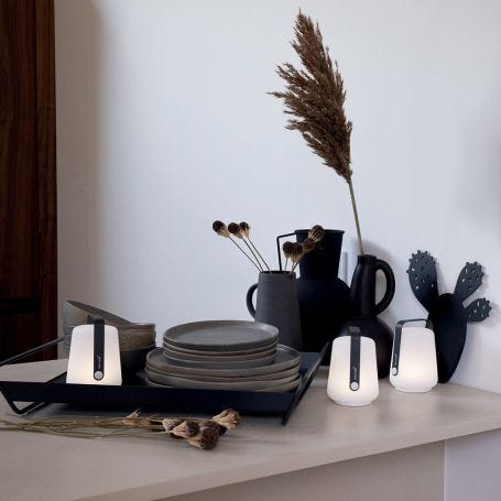 Balad LED Set of 3 Small Outdoor Table Lamps
