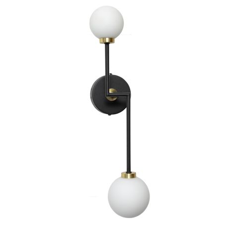 Balance 2 Arm Wall Light Black
