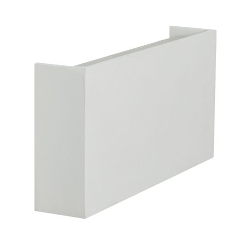 Outdoor or Bathroom LED Wall Light Rectangle White