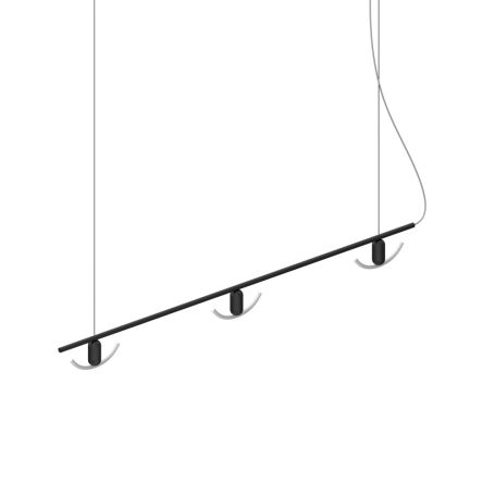 Beem Linear 3 Bulb Chandelier with Black Smile 02