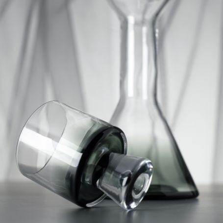 Tank Low Ball Glasses Set of 2 Black