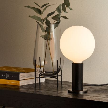 Knuckle Table Lamp with Sphere IV Bulb