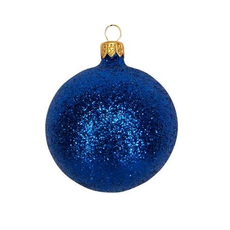 Glittery Ball Decoration in Blue