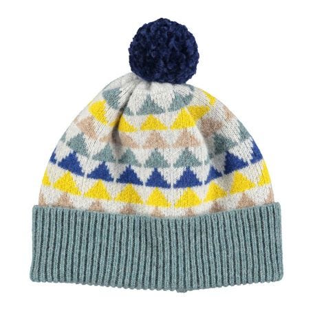 Lambswool Bobble Hat Triangles
