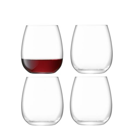 Borough Stemless Wine Glasses Set of 4