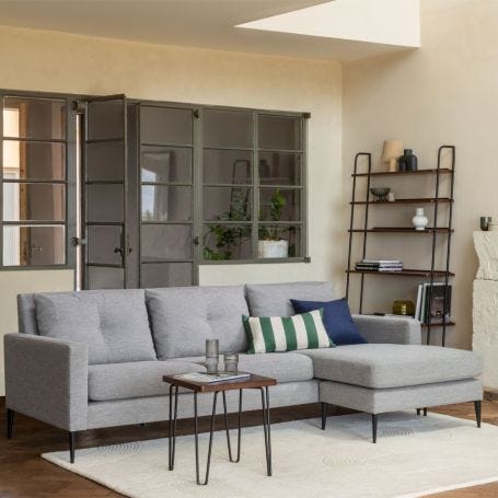 Brunel Lean To Shelves Dark Wood