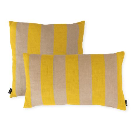 Cabana Stripe Cushion Yellow/Sand