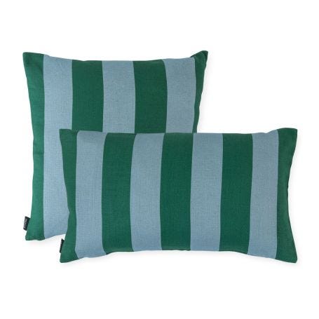 Cabana Stripe Cushion Forest/Blue