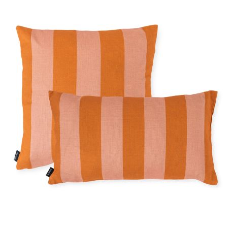 Cabana Stripe Cushion Orange/Pink
