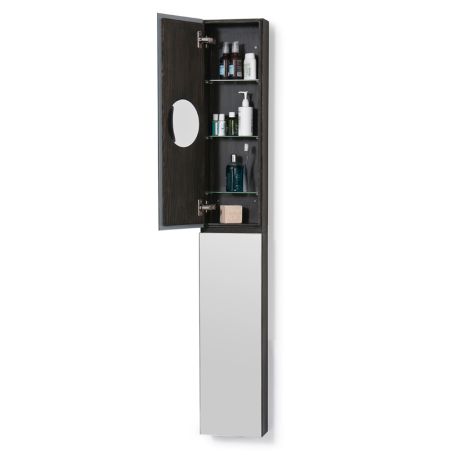 Slim Bathroom Cabinet with Mirror Tall