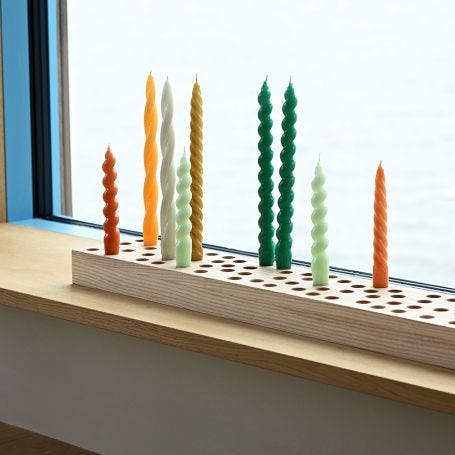 Twisted Candles Set of 6