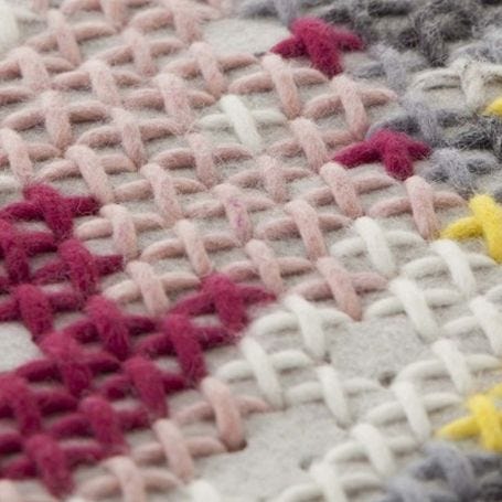 Canevas Natural Flower Rug