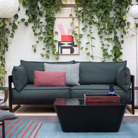 Cassette 2 Seater Sofa Maya Black
