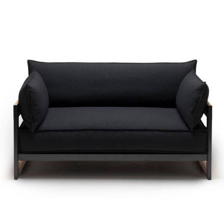 Cassette 2 Seater Sofa Maya Black