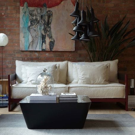 Cassette 3 Seater Sofa Louison Creme