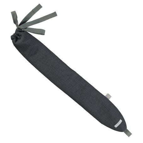 Long Hot Water Bottle, Pimlico Linen Charcoal
