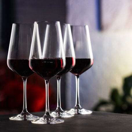 Cheers Red Wine Glasses Set of 4