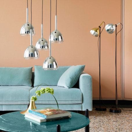 Chrome Bell Floor Lamp