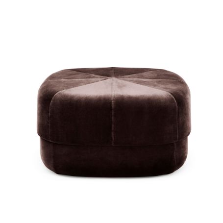 Circus Pouf Large Velour Coffee