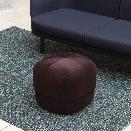 Circus Pouf Large Velour Coffee