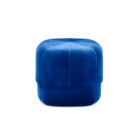 Circus Pouf Small Velour Electric Blue