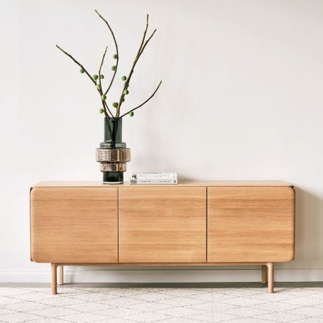 Cloud Sideboard 210cm, White Oiled Oak