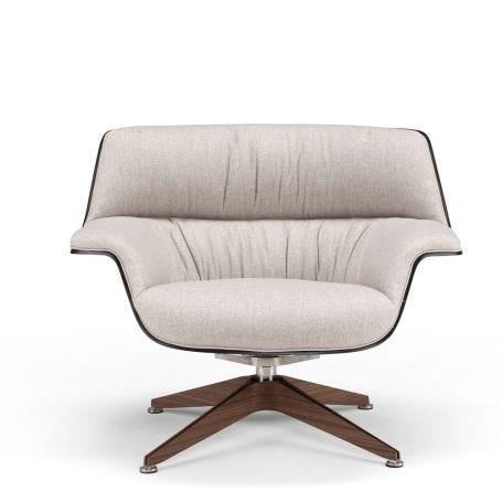 Coach Low Back Armchair Shell Naturale