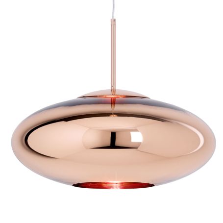 Copper LED Pendant Light Wide