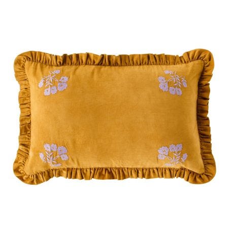 Leinikki Corduroy Cushion Mustard 35 x 55cm