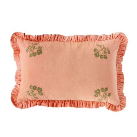 Leinikki Corduroy Cushion Peach 35 x 55cm