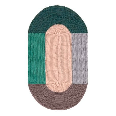 Crochet Rug Pink 100 x 180cm