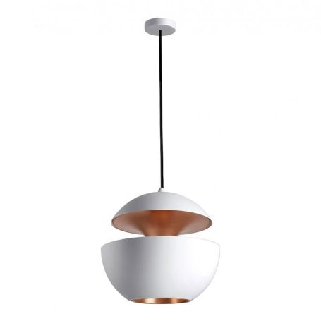 Here Comes The Sun Pendant Light White Copper Large