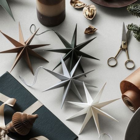 Deko Star Decoration in Forest Green