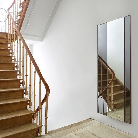 Demi-Teintes Wall Mirror Walnut Large
