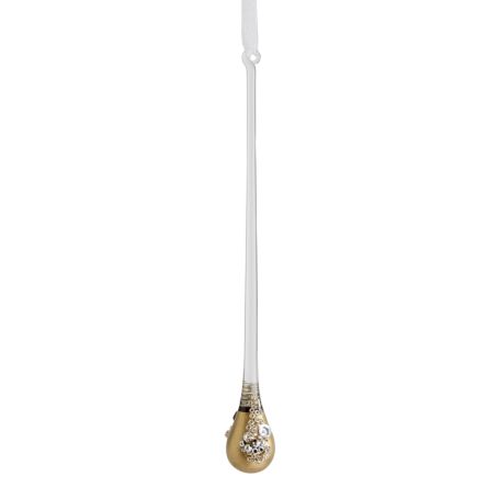 Dipped Gold Icicle Decoration