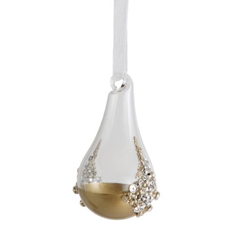 Dipped Gold Pear Decoration