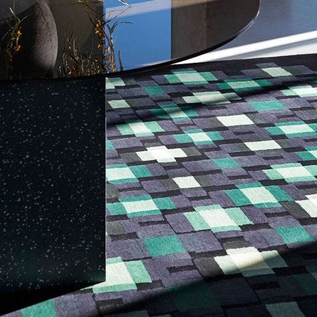 Echo Hand Knotted Rug Green 170 x 240cm