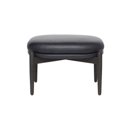 Embody Footstool Elmotique Black Leather