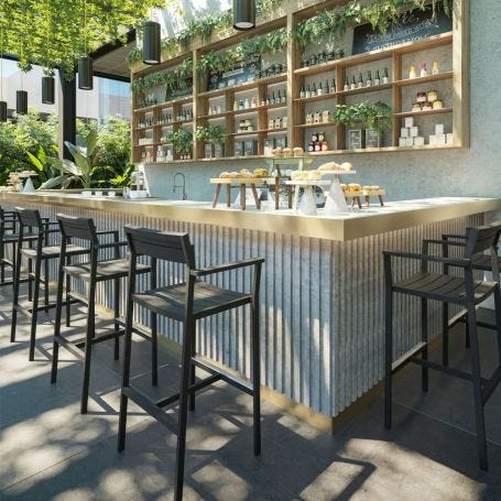 Eos Garden Bar Stool Black