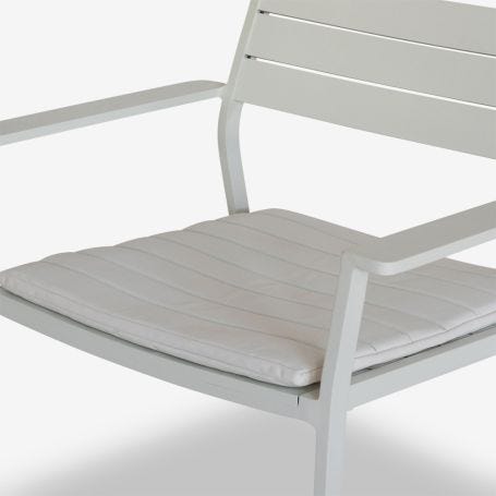 EOS Outdoor Lounge Chair Cushion White