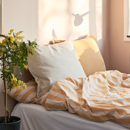 Été Warm Yellow Duvet Cover King