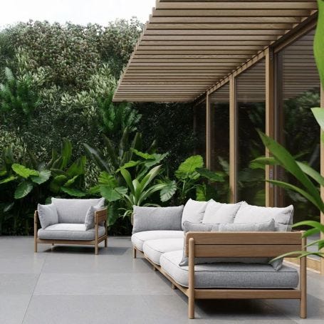 Tanso Outdoor 3 Seater Sofa