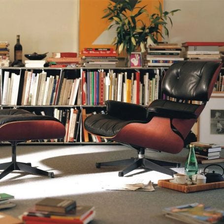 Classic Eames Lounge Chair & Ottoman