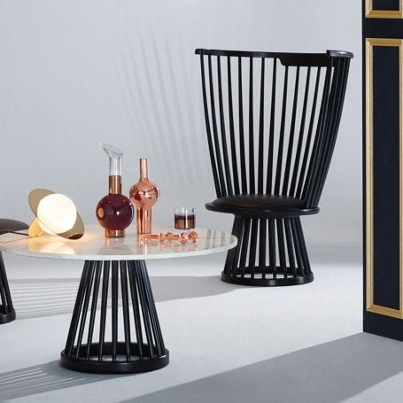 Fan Chair Black