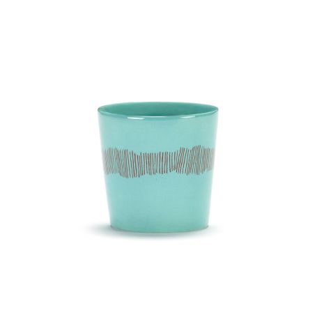 Ottolenghi Feast Swirl Coffee Cup Azure and Red