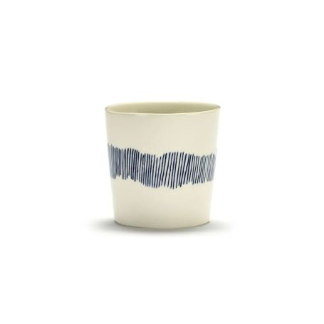 Ottolenghi Feast Swirl Coffee Cup White and Blue Set of 4