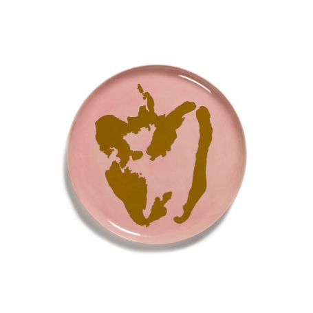 Ottolenghi Feast Delicious Serving Plate Pink and Gold