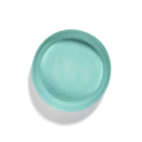 Ottolenghi Feast Swirl Serving Plate Azure and Red Small