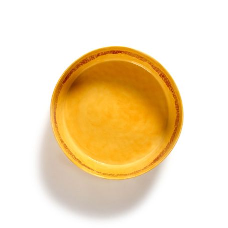Ottolenghi Feast Swirl Salad Bowl Yellow and Red